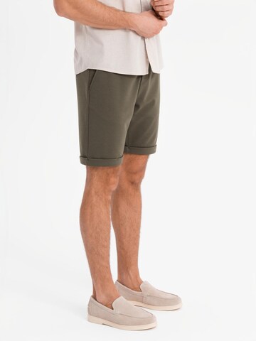 Coupe slim Pantalon Ombre en vert