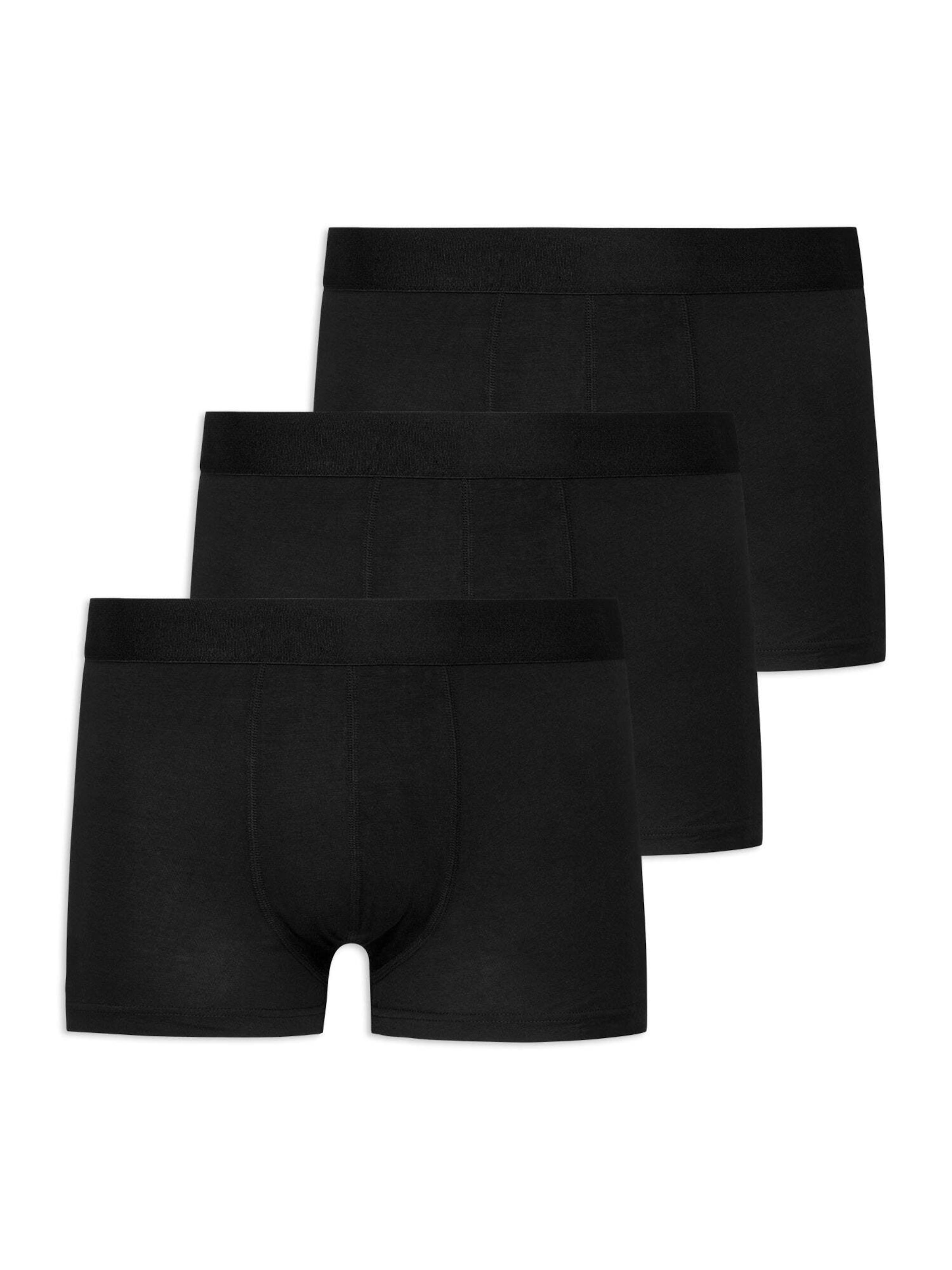 SNOCKS Boxershorts in Schwarz: Vorderseite