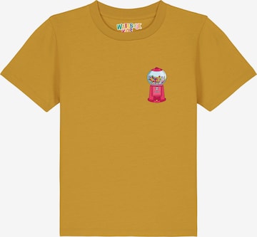 Maglietta 'Kaugummiautomat' di watabout.kids in giallo: frontale