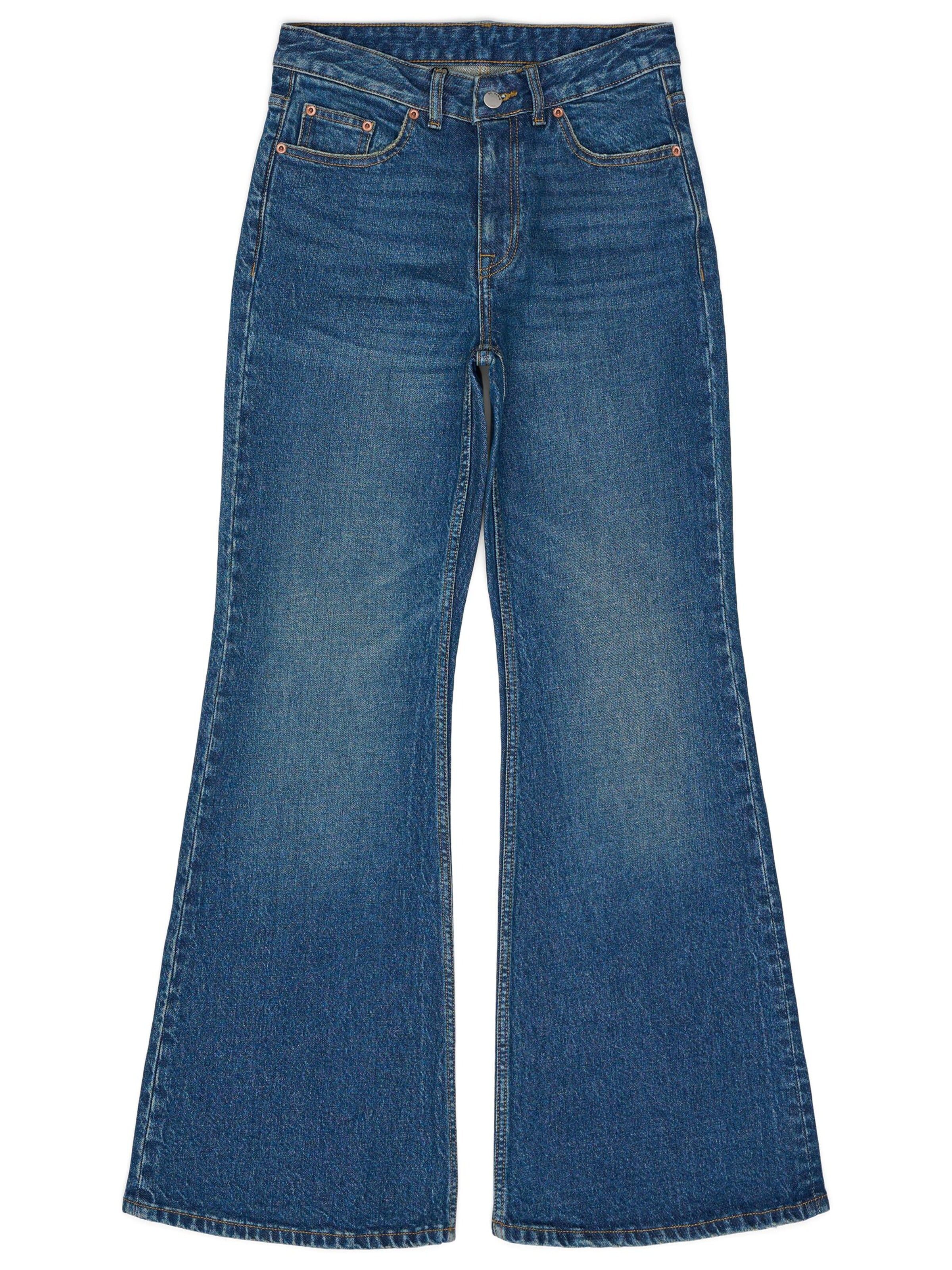 Dr. Denim Jeans 'Elba Mid Bootcut' in Blauw: voorkant