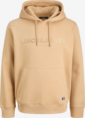 JACK & JONES Sweatshirt in Beige: front