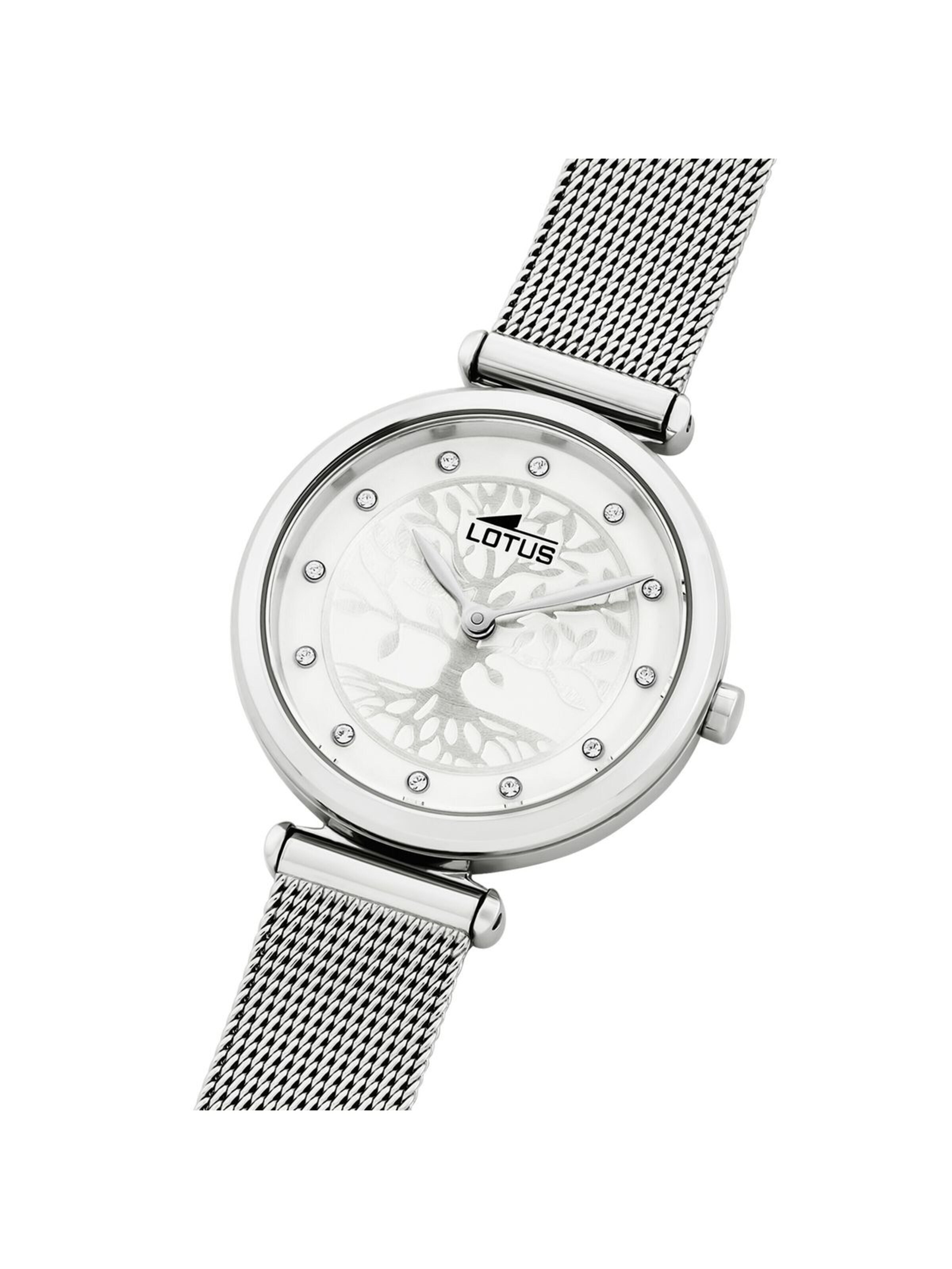 Montre à affichage analogique 'Bliss' Lotus en blanc