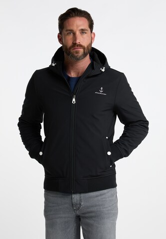 DreiMaster Maritim Between-Season Jacket in Black: front