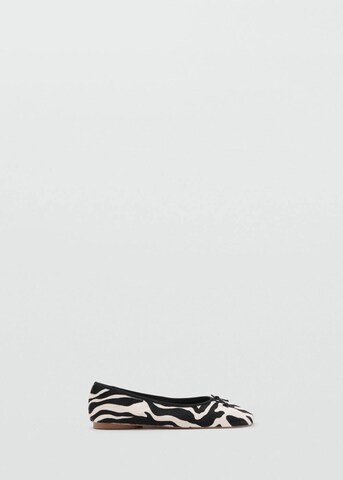 MANGO KIDS Ballet Flats 'Zebra' in Black