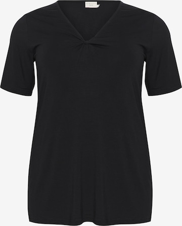 juoda KAFFE CURVE Marškinėliai 'Winni': priekis