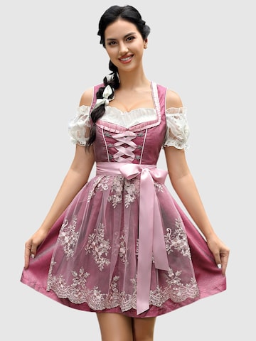 Yesfashion Dirndl‌‌‌‌‌‌‌‌ in Rot: Vorderseite