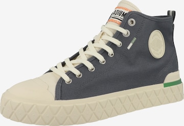 Palladium - Sapatilhas altas em azul: frente