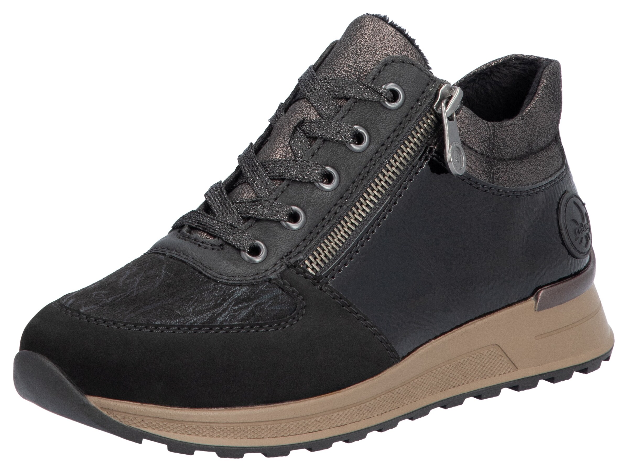 Rieker Sneaker in Schwarz: Vorderseite