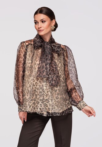 Ombre Bluse 'OW-SH-E0031' in Beige: Vorderseite