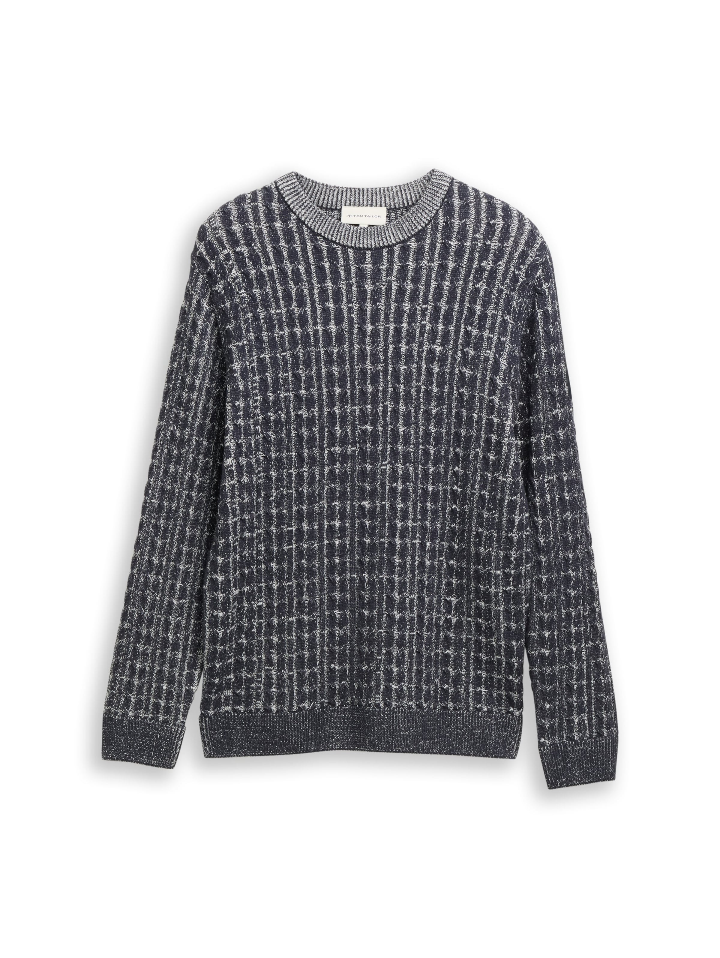 TOM TAILOR Свитер в Серый: спереди