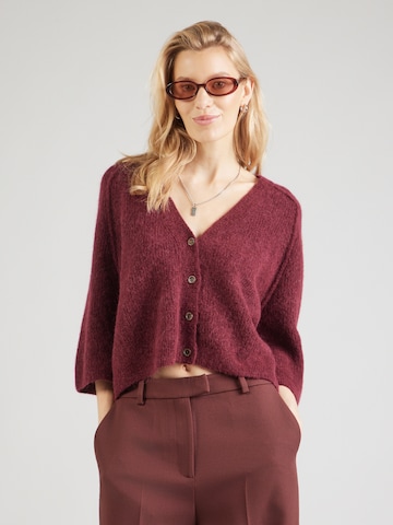 MOS MOSH Strickjacke 'MMThora Lizet' in Rot: Vorderseite