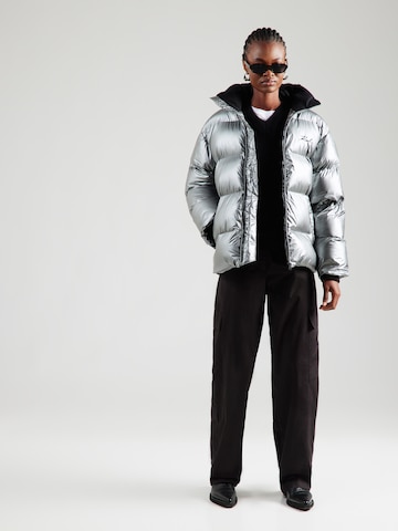 Karl Lagerfeld Зимняя куртка в Серебристый