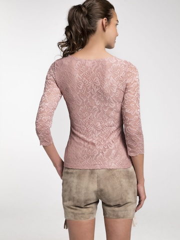 SPIETH & WENSKY Klederdracht blouse 'Alheim' in Roze