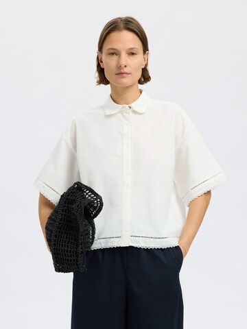 SELECTED FEMME Bluse i hvid
