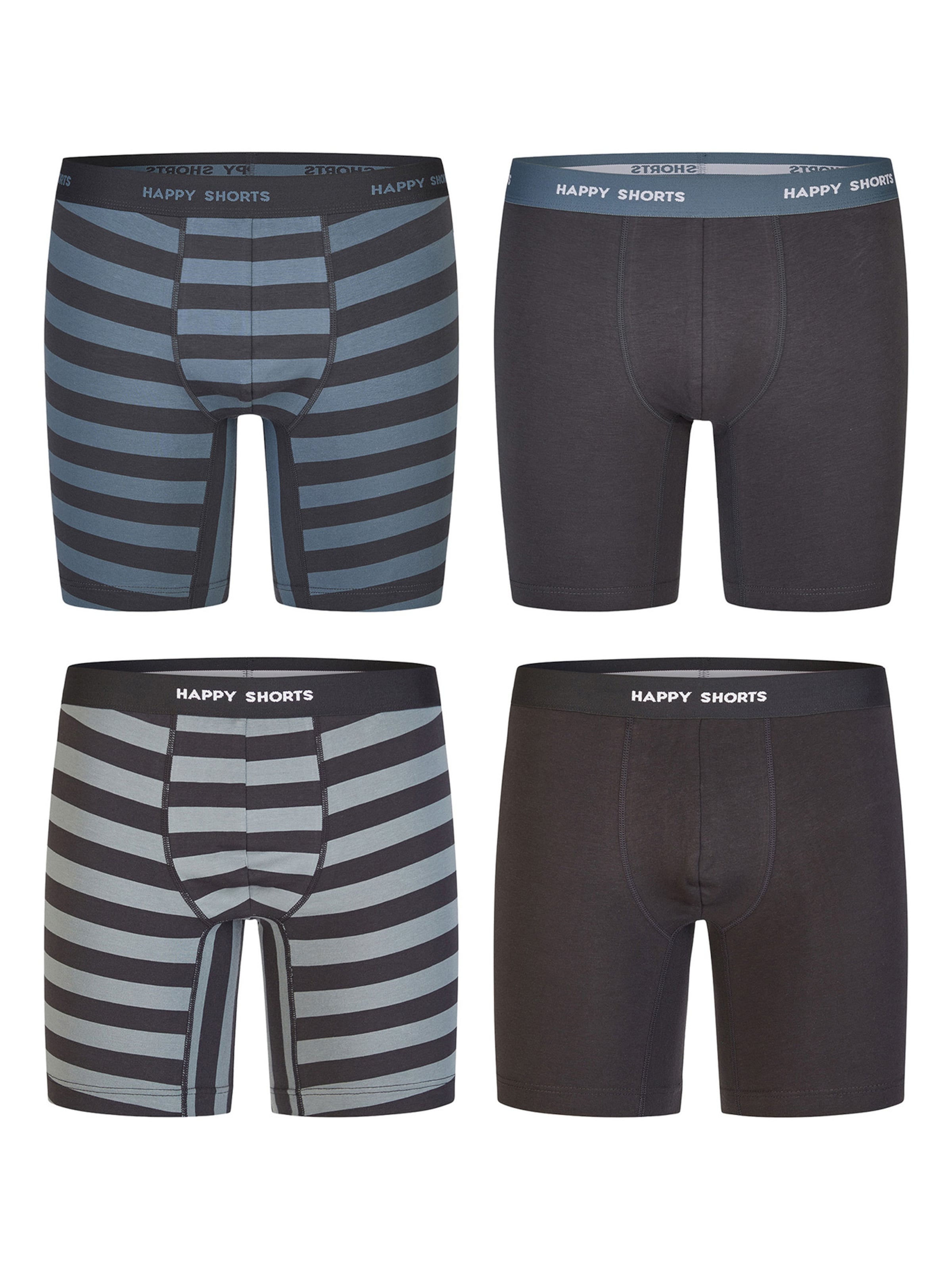 Boxers ' Motive ' Happy Shorts en bleu : devant