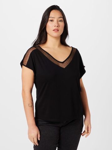 ABOUT YOU Curvy Shirt 'Bettina' in Black: front