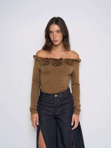 Pull-over Salsa Jeans en marron : devant