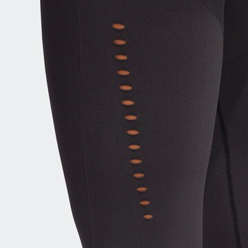 ADIDAS PERFORMANCE Skinny Fit Спортен панталон 'Seamless' в черно