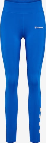 Hummel Skinny Workout Pants 'Chipo' in Blue: front