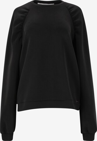 AthleciaSportska sweater majica - crna boja: prednji dio