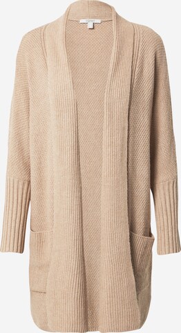 ESPRIT Gebreid vest in Beige: voorkant