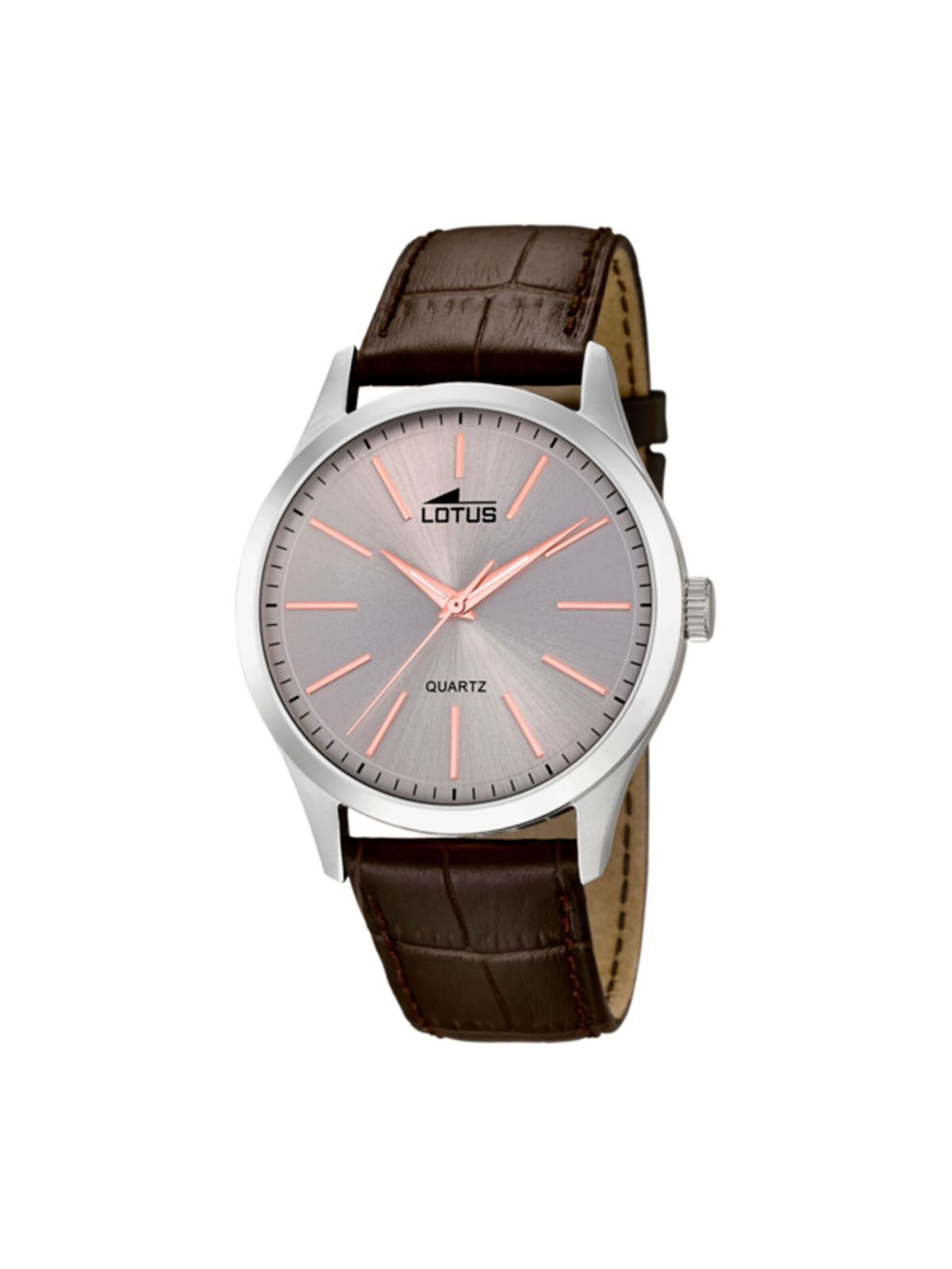 Lotus Analoog horloge in Grijs: voorkant