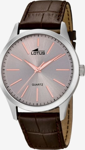 Lotus Analoog horloge in Grijs: voorkant