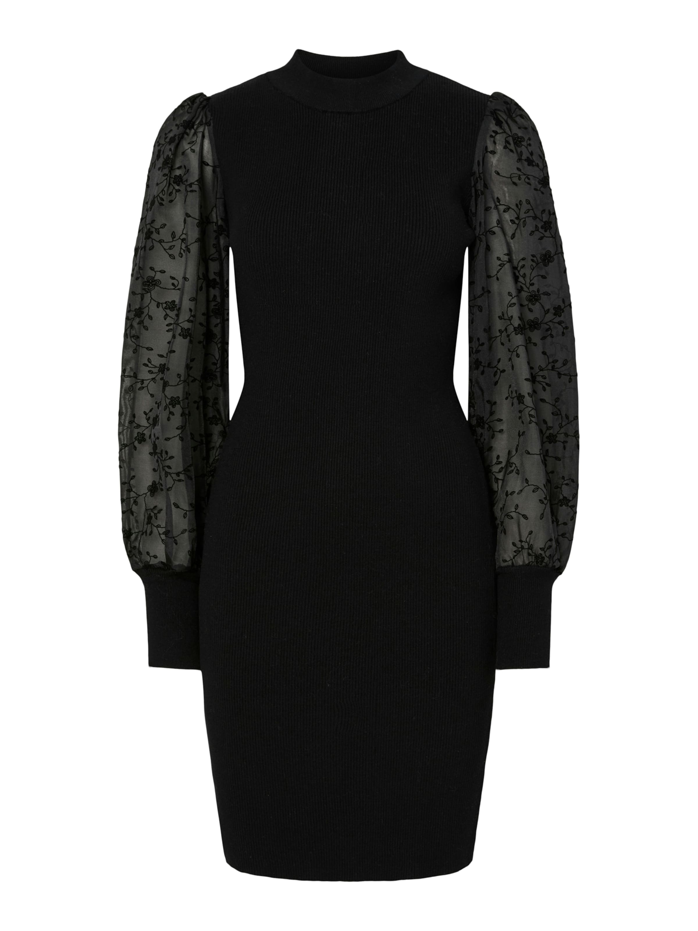 YAS Knit dress 'YASDOTME' in Black: front