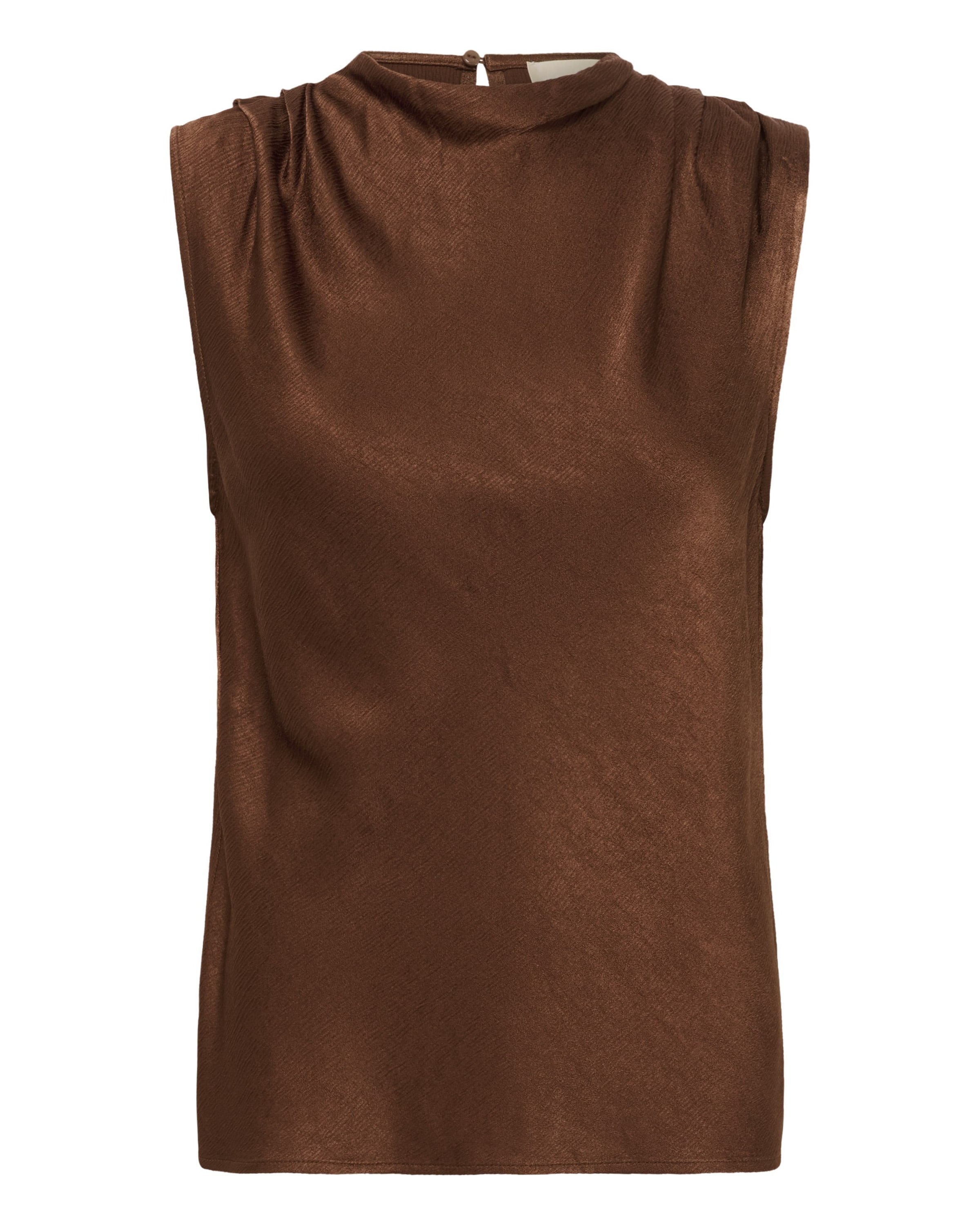 Chemisier 'SLMirabella' SOAKED IN LUXURY en marron : devant