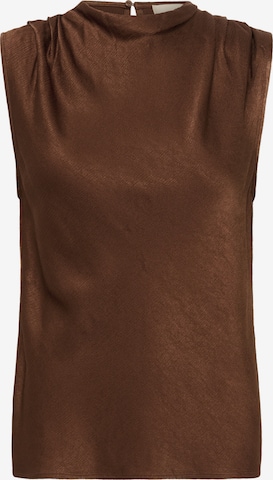 Chemisier 'SLMirabella' SOAKED IN LUXURY en marron : devant