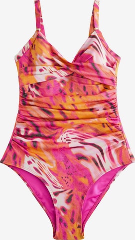 Triangle Maillot de bain modelant Next en rose : devant