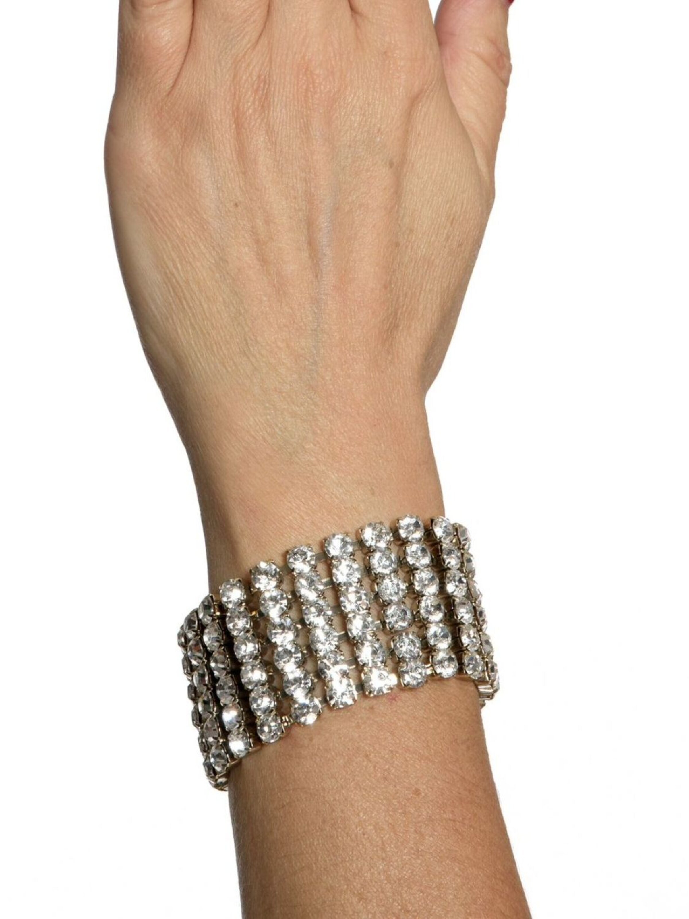 Addicted2 Náramok 'Asteria bracciale placcato oro con fili di strass' - Zlatá