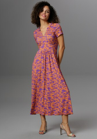 Aniston CASUAL Kleid in Orange: Vorderseite