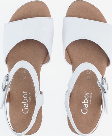 GABOR Strap Sandals in White