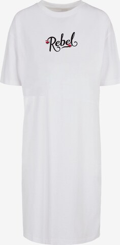 Merchcode Oversized jurk in Wit: voorkant