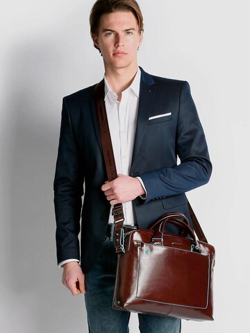 Sac d’ordinateur portable Piquadro en marron