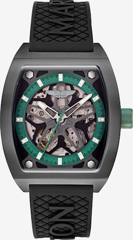 Aston Martin Analoguhr 'TRG' in Schwarz: Vorderseite