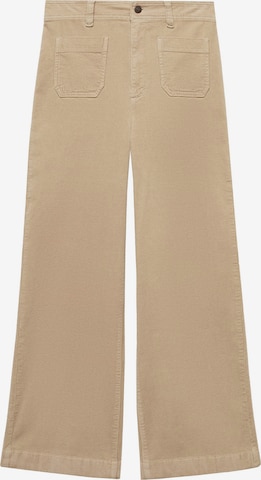 MANGO Bootcut Farkut 'Catherip' värissä beige: etupuoli