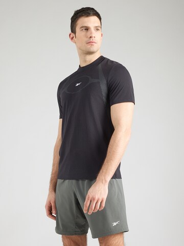 Reebok Funkční tričko 'ATHLETE FLEX' – černá: přední strana