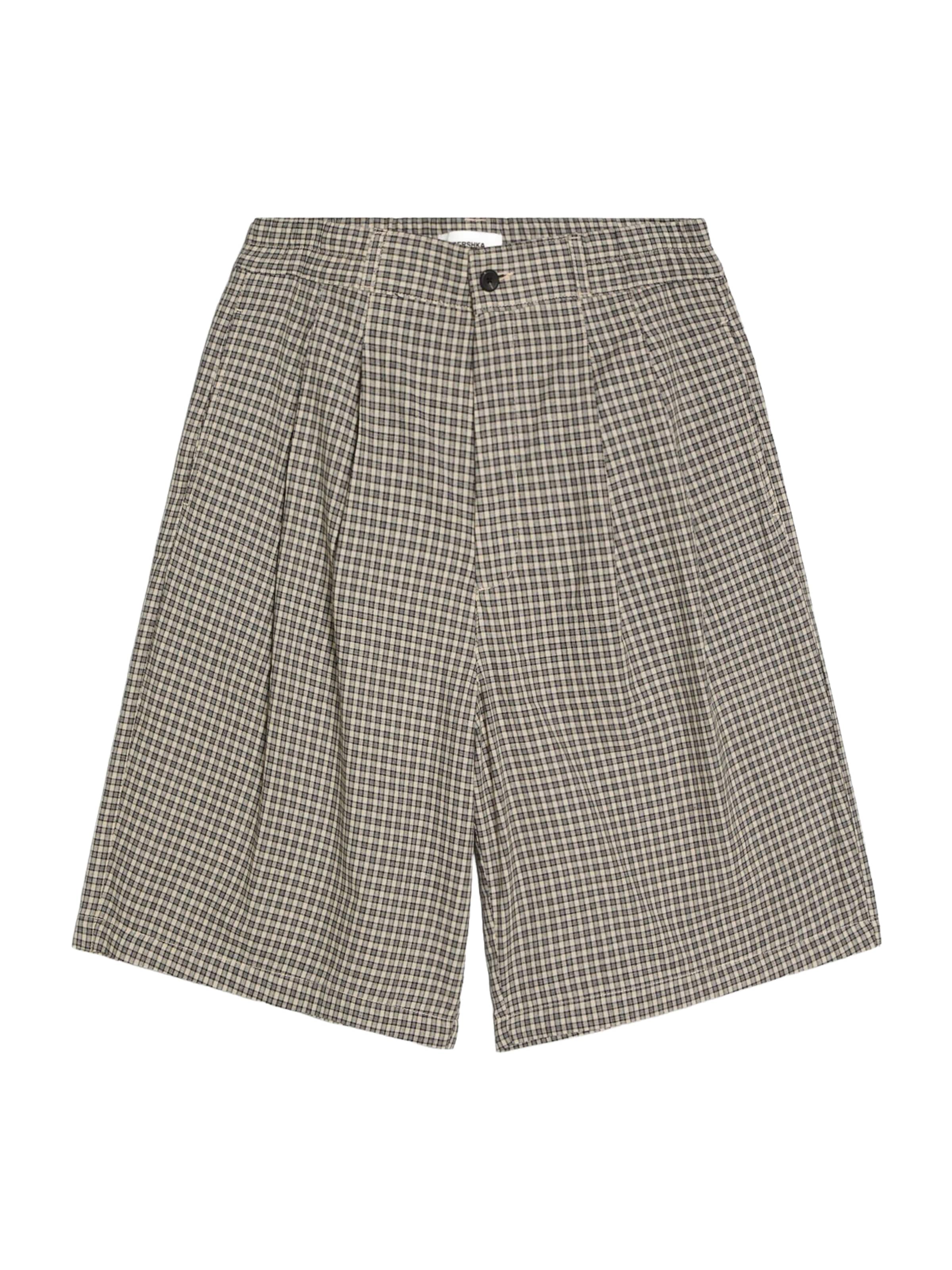 Bershka Hlače v velikosti 29-30  | bež / črna barva, Prikaz izdelka