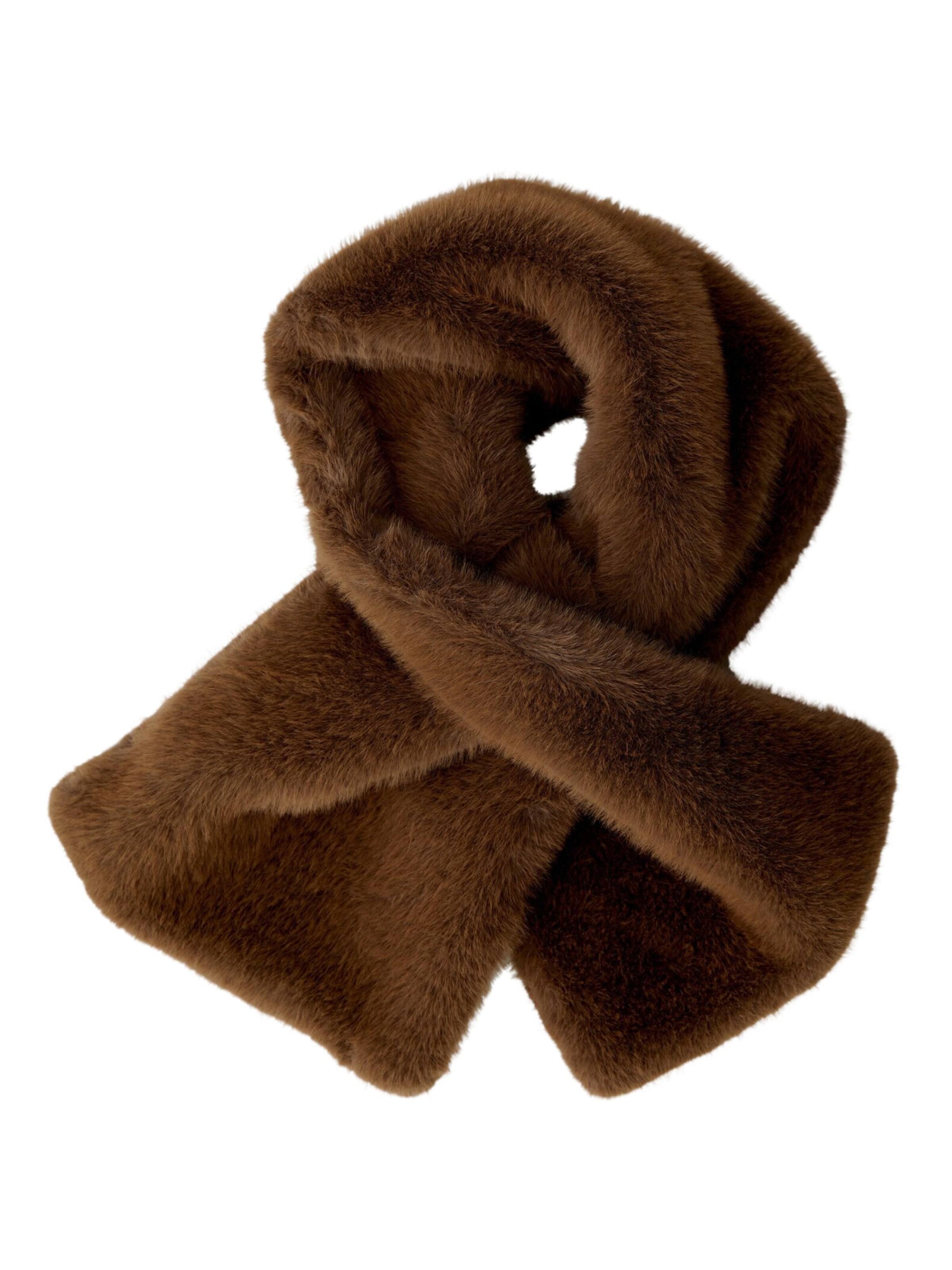 OUI Scarf in Brown: front