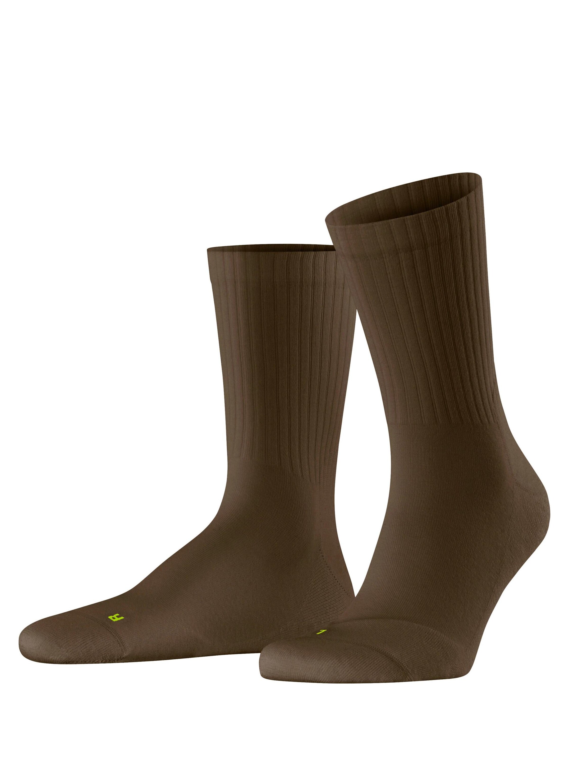 FALKE Socken 'Run Rib Crew'‌‌‌‌ in Braun: Vorderseite
