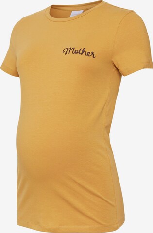 MAMALICIOUS Shirt 'CAMILA' in Yellow: front