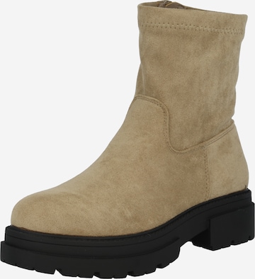 ABOUT YOU Ankle Boots 'Cecilia' in Beige: front