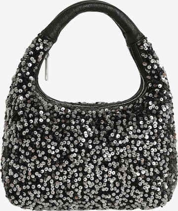 COLLEZIONE ALESSANDRO Schultertasche 'Pailetten' in Silber: Vorderseite