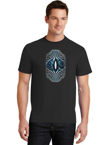 HUSKSWARE Shirt 'Grafik' in Black: front