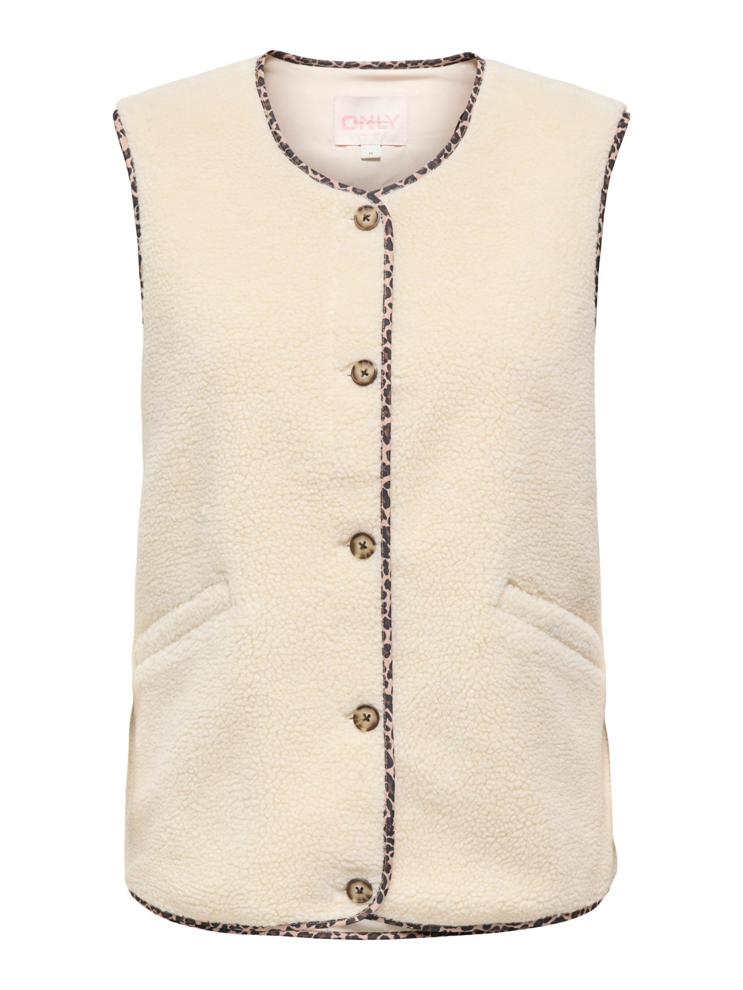 ONLY - Chaleco 'ONLBaby' en beige: frente