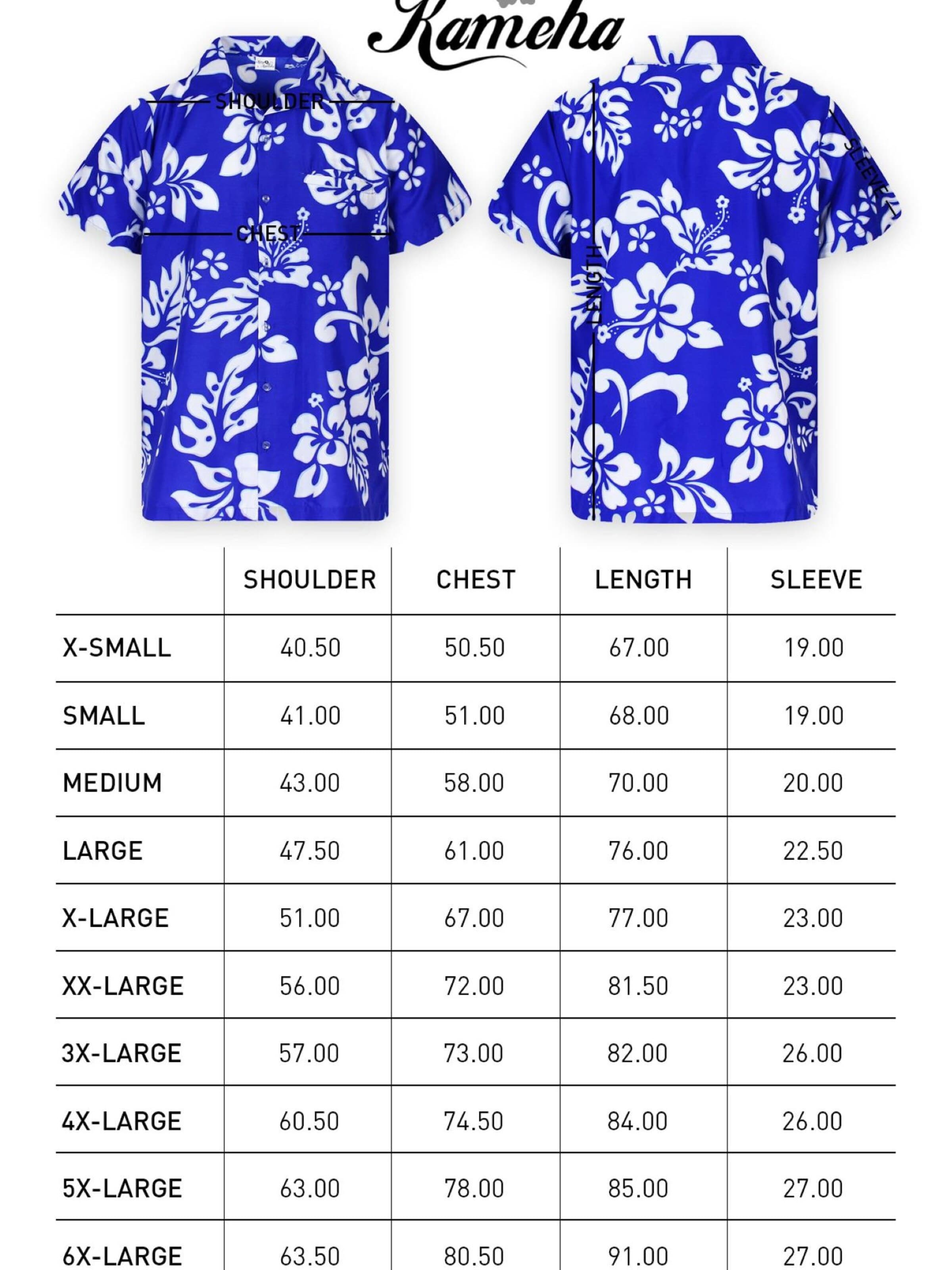 King Kameha Shirt 'Hibiscus' in Blauw