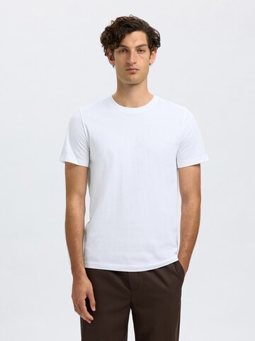 T-Shirt 'SLHCORMAC' SELECTED en noir : devant