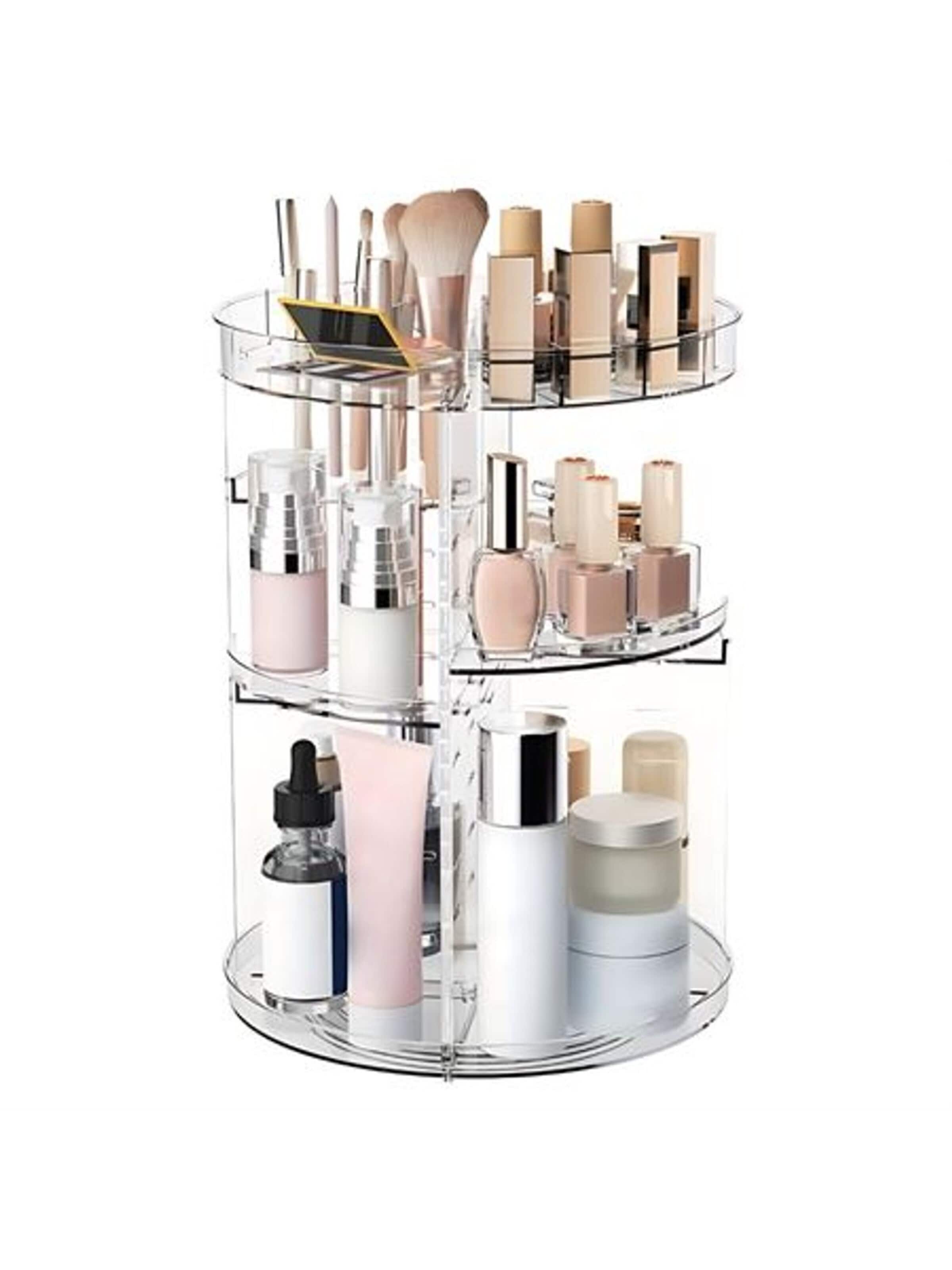 Boîte à bijoux 'UNIQ 360 degree rotating organiser - Clear' UNIQ Beauty en transparent